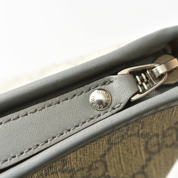 GUCCI Authentic Brown Canvas Shoulder Bag - Picture 6 of 15